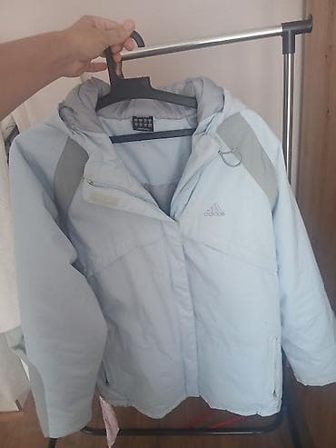 adidas patike bele: Adidas jakna sa kapuljačom M - Boja: svetloplava sa sivim detaljima - — 1