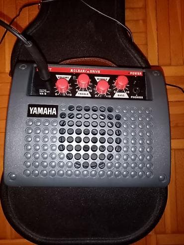 akustične gitare novi sad: Električna gitara Aster, mini pojacalo Yamaha VA-5, kofer i kabl, sve — 4