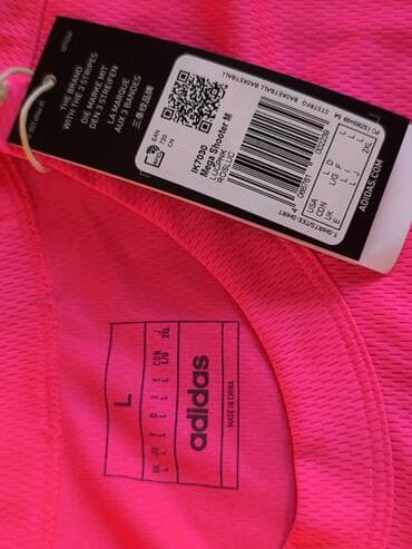 pantalone za trudnice h: Adidas, L (EU 40), Poliester, bоја - Roze — 3