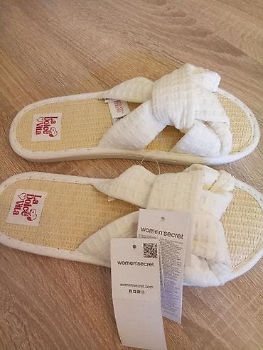 papuce primark: Slippers 39, color - White — 2