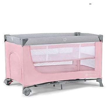 vitrina za knjige sa staklom: KINDERKRAFT PRENOSIVI KREVETAC LEODY PINK Šifra proizvoda: KCLEOD00PNK — 1