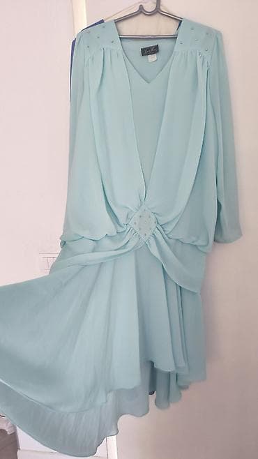 blondi: Elegantna svetloplava haljina od laganog šifona (brend Lore’N’Mar — 1