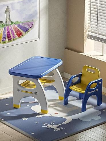 daska za crtanje: Dečiji set sto + stolica - Set sadrži jedan sto i jednu stolicu u — 1