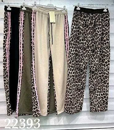 hogert pantalone: Ženske pantalone. Ravne,lepršave nogavice sa sportskim detaljima sa — 4
