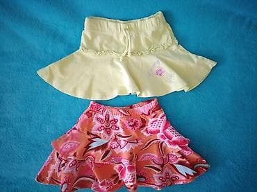 Suknje za male devojčice Veličina 92-98 cm Čist pamuk Cena za obe 400