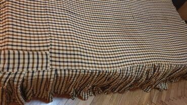 prekrivač za stolice: ORIENT EMPORIUM-KARIRANI PREKRIVAC ZA KREVET 2M-MADE IN ITALY — 1