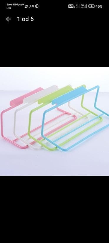 solje na stalku: Držač/vešalica za kuhinjske ubruse ili peškire – montaža bez bušenja — 1