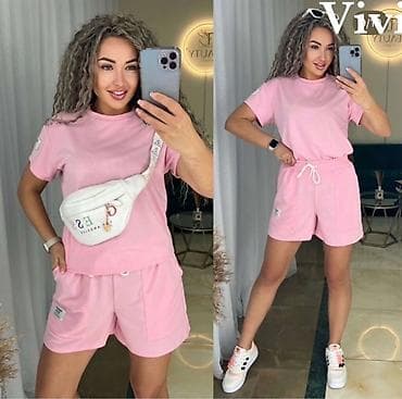 majice original: ✅Ženski komplet šorts + majica sa kratkim rukavima ✅S M L velicine — 2