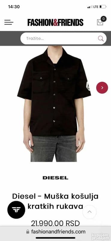 Odela: Original DIESEL kosulja L Prakticno nova nenosena. 100% extra — 4