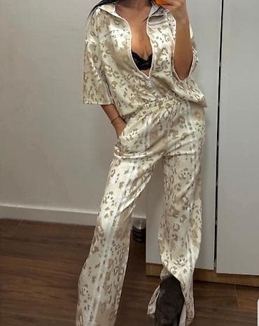 roze kozna jakna: Trenerke komplet sportsko/šik set sa leopard printom. Gornji deo visok — 4