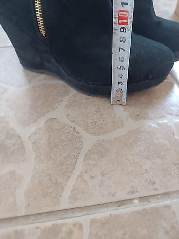 tamaris ankle boots: Ženske antilop gležnjače na punu petu - Boja: crna -Veličina: 40 — 5