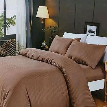 dei tex: Set posteljine – satenski damast sa prugastim dezenom - Materijal — 5