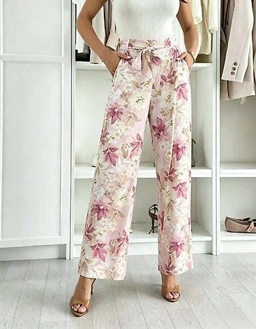 ledžend farmerke zenske: Ženske pantalone širokih nogavica sa printom - Model: ravne, široke — 5