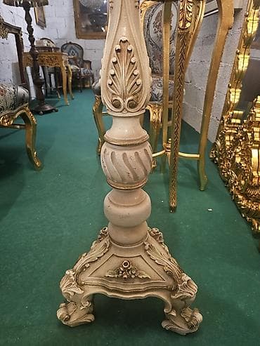 stope za grede uradi sam: Podna lampa u klasičnom/rokoko stilu - Materijal: masivno drvo sa — 4