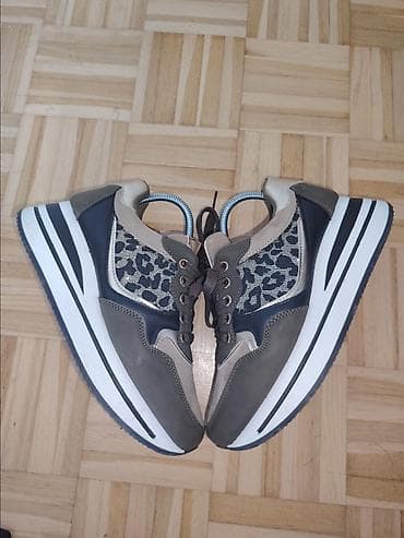 baletanke za gimnastiku: Ženske patike sa platformom i leopard detaljima UG 23cm - Model — 2