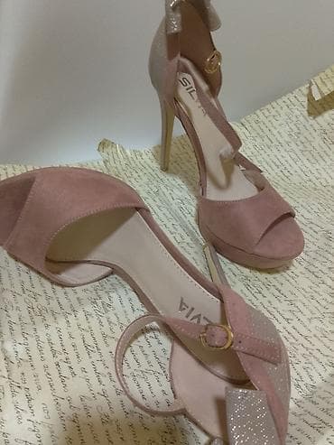 Pumps: Stileto potpetice,rose boja,Novo,velicina 40.Cena 1400 — 7