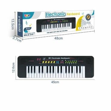 Elektronski dečji klavir – 37 dirki (model Q-335) - Kompaktan