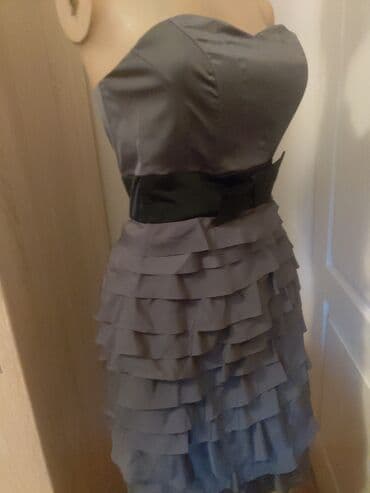 enigma haljine: S (EU 36), color - Grey, Evening, Without sleeves — 5