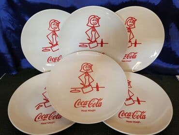 plasticne case za desert novi sad: Tanjiri novi 2 Coca Cola porcelanski. Tanjiri beli sa dezenom,sve na — 1