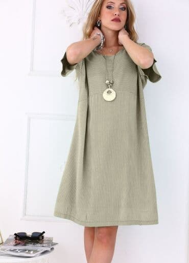 traka za grudi: Prelepe haljine od viskoze + ogrlica - 2300 din - obim grudi 120 cm — 7