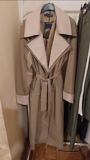 Ženski bež trenč mantil Peafowl, veličina S/M. - Model: klasičan