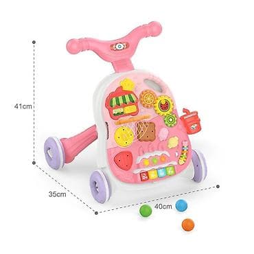 stalak za kupanje bebe: KIKKA BOO Guralica/Hodalica Candy Party 2u1 – pink (Šifra: KKB3) - — 7