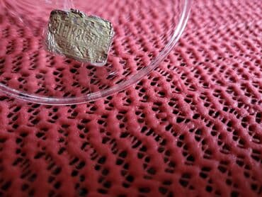 svecice za tortu: Svecnjak nov kristal,rucni rad iz 70ih. Visina. 16cm — 5