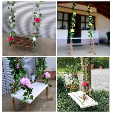 drvena ljuljaska za odrasle: Drvena ljuljaška za decu i odrasle sa atestiranim kanapom Dimenzije — 3