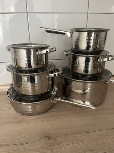 Set posuđa od nerđajućeg čelika – više delova i zapremina za svaku