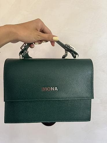emporio valentini novčanik: MONA ženska torba – tamnozelena, elegantnog, čvrstog rectangularnog — 3