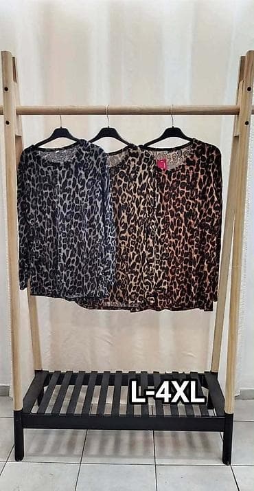 satenske kosulje: Ženske bluze dugih rukava – veličine L do 4XL Ik - Model: lagane — 2