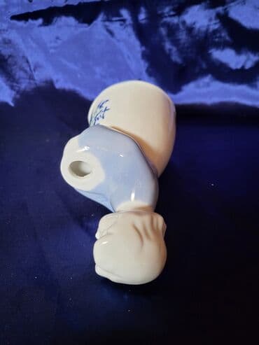 porcelanske solje za caj: Svecnjak nov,vintaz porcelanski. Visina. 13,5cm — 6