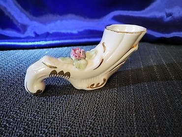 solje zajecar: Figura nova tkz opanak,Zajecar porcelan 70te. Figura,vazica nova — 1