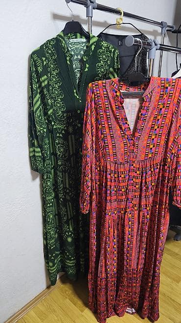 haljine u etno stilu: Boho maxi haljine sa etno printom - Model: široka, lepršava maxi — 2