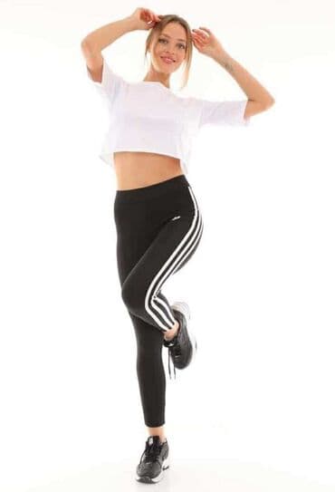zara rebraste helanke: M (EU 38), Polyester — 2