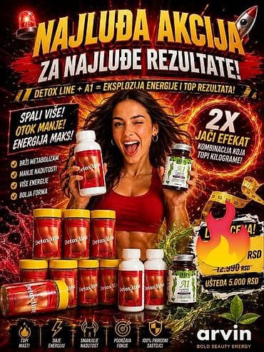 Lične stvari: **Detox line čaj + A1 L-Carnitine kapsule** Prirodni biljni program — 4