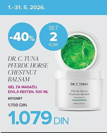 DR. C. TUNA Pferde Horse Chestnut Balsam – gel za masažu sa ekstraktom