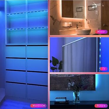 sam u kuci delovi: Led traka 5m 1000din  Led traka 10m 1400din  Led traka 15m — 8