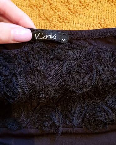 crop top c a: M (EU 38), color - Black, Cocktail, Without sleeves — 2