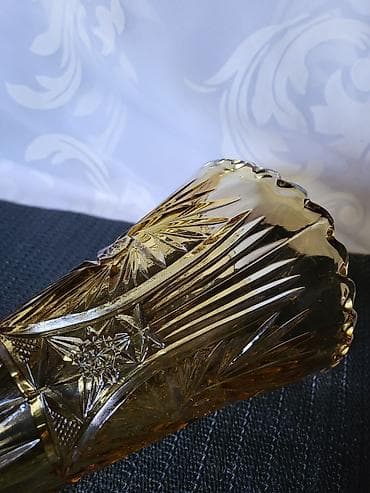 Muzički instrumenti: Vaza 1971g Zabkowice Poljska. Poljska vaza,presovano staklo,nigde — 10