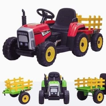 automobili na akumulator za decu: TRAKTOR NA AKUMULATOR SA PRIKOLICOM 🟩🟩NOVA ZELENA BOJA 🟩🟩 — 9