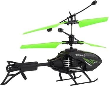 kombi igracka: RC mini helikopter sa koaksijalnim rotorima i USB punjenjem - Lagan i — 1