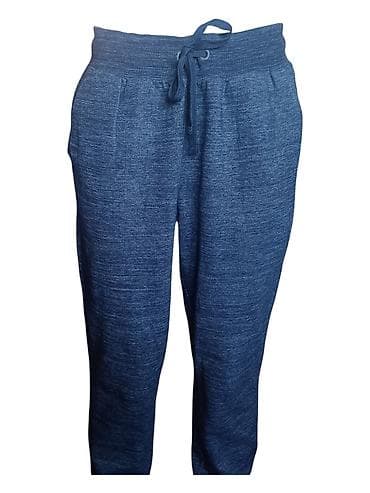 pantalone 2023: Ženska trenerka – tamnoplave melirane jogger pantalone, veličina xl — 4