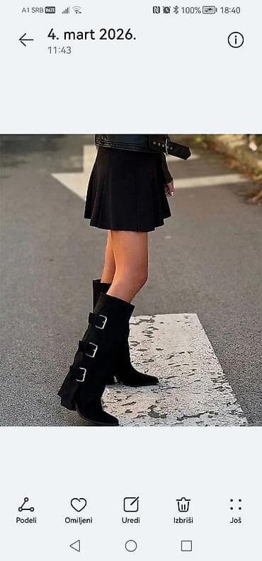 fly london cizme: Čizme, 38, bоја - Crna — 1