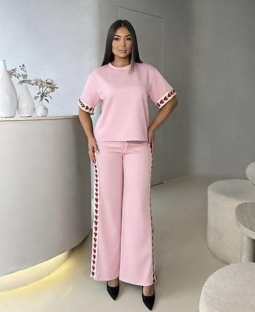 ps kozne pantalone: ❤️Top komplet – majica i pantalone sa srcima — 2