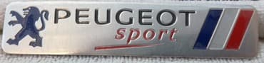 Tuning oprema: Samolepljiva metalna pločica - PEUGEOT SPORT Dimenzije pločice su — 3