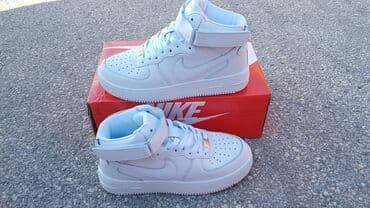 asics patike duboke: Extra cene air force duboke patike čiste bele i bele sa crnim znkaom — 3