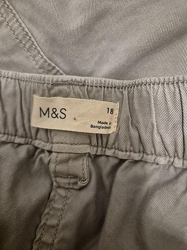 Women's Sweatsuits: M&S ženske cargo pantalone – light grey 46 / XL - Veličina: UK 18 — 3