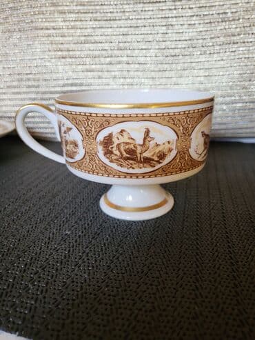 porcelanske solje za caj: Set Waendorf 1964-1990g.Istocna Nemacka. Trodelni porcelanski — 7