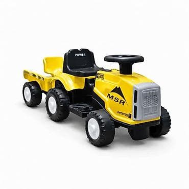 bozicni voz igracka: Traktor za decu Mini Farmer sa prikolicom (6V) – Žuti Šifra proizvoda — 2